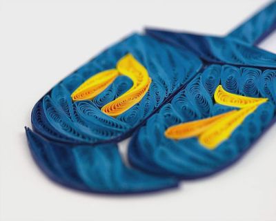 Dreidel Quilling Card