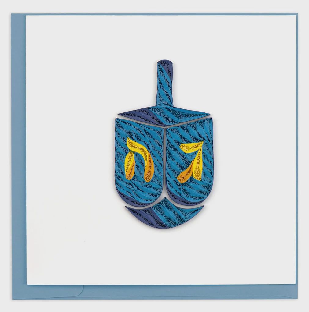 Dreidel Quilling Card