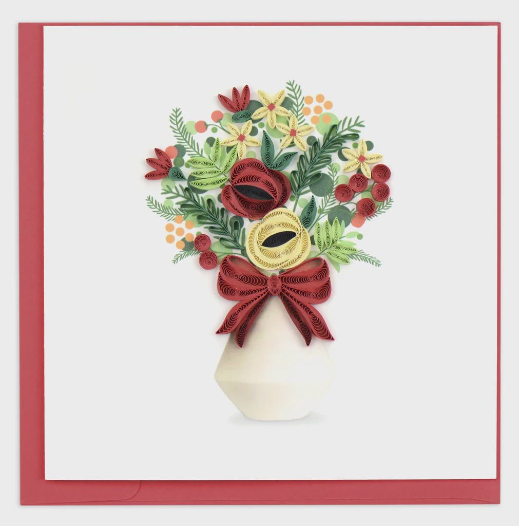 Holiday Bouquet Quilling Card