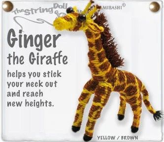 Ginger The Giraffe String Doll
