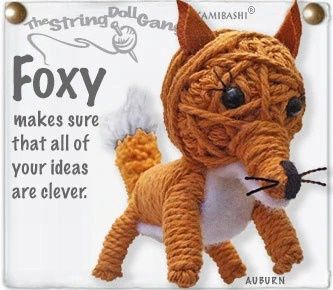 Foxy the Fox String Doll Keychain