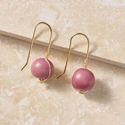 Lavender Seed Earrings