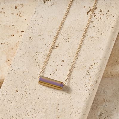 Diep Pendant Necklace - Horn, Stainless Steel