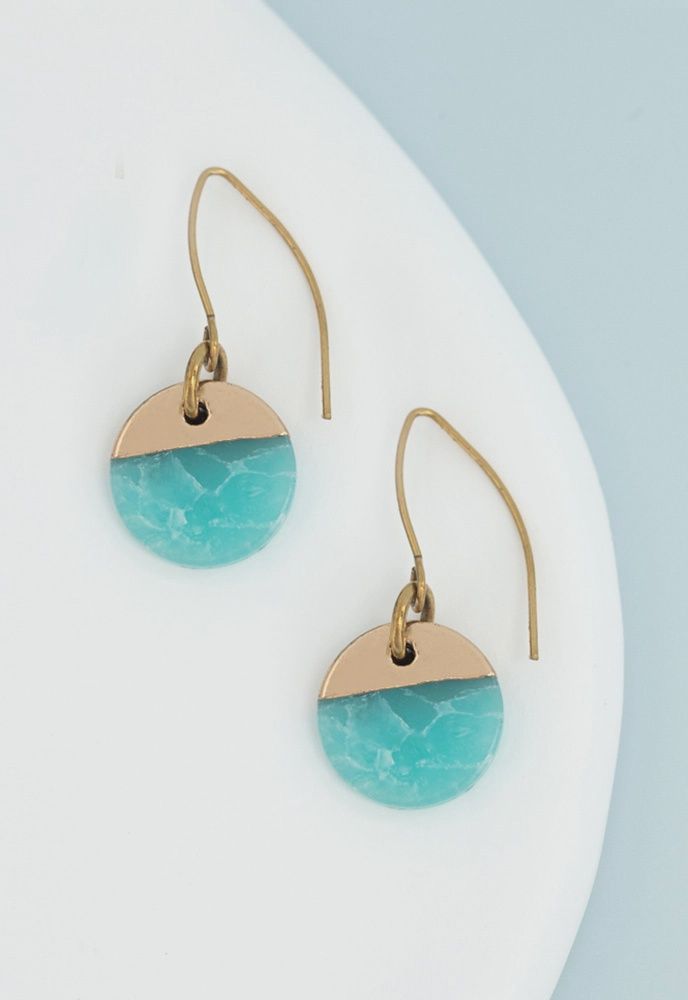Refresh Earrings in Aqua
