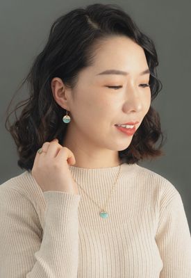 Refresh Earrings in Aqua