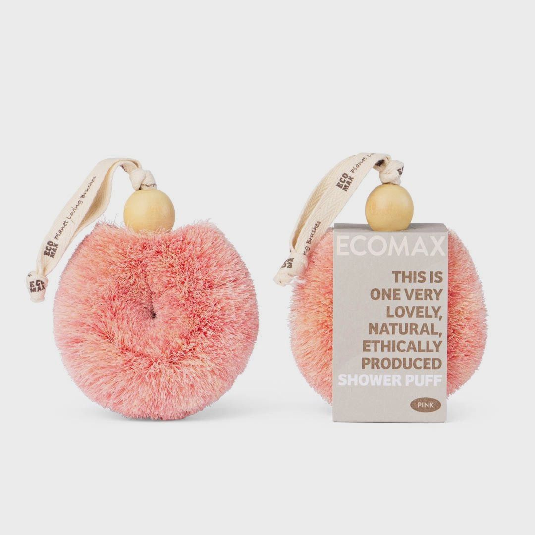 Spa Shower Puff Body Brush, Color: Pink