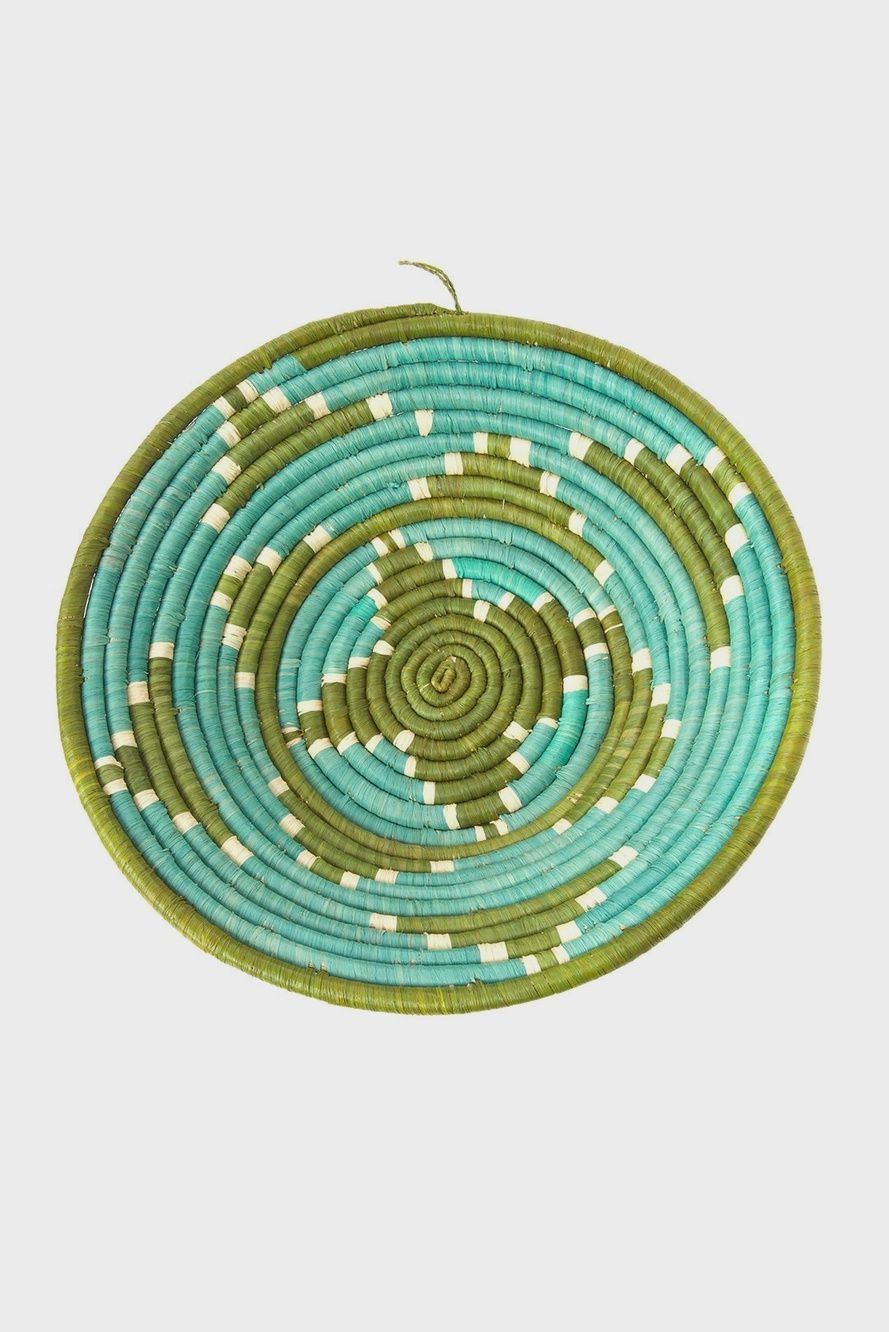 Ugandan Lake Wamala Raffia Coil Basket Sm