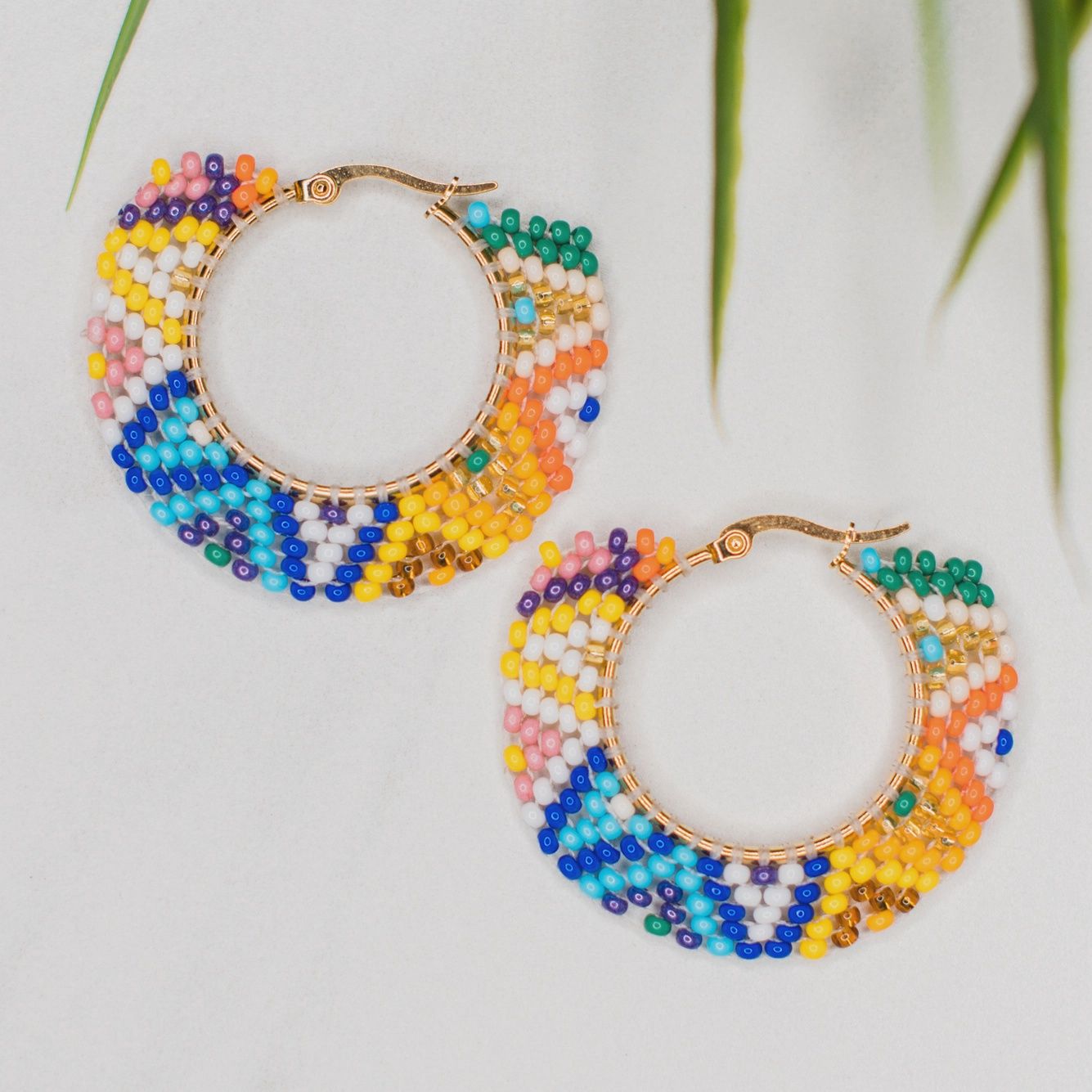 Multi Fiesta Round Earrings