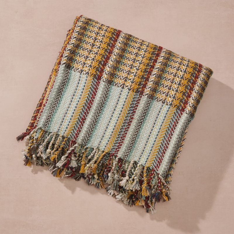Arama Fringed Silk and Banana Fiber Throw