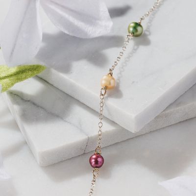 Munay Sterling Silver and Pearl Bracelet
