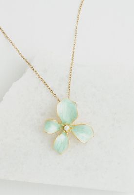 Hope in Bloom Necklace in Mint