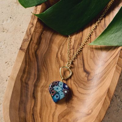 Raza Murano Millefiori Pendant Necklace