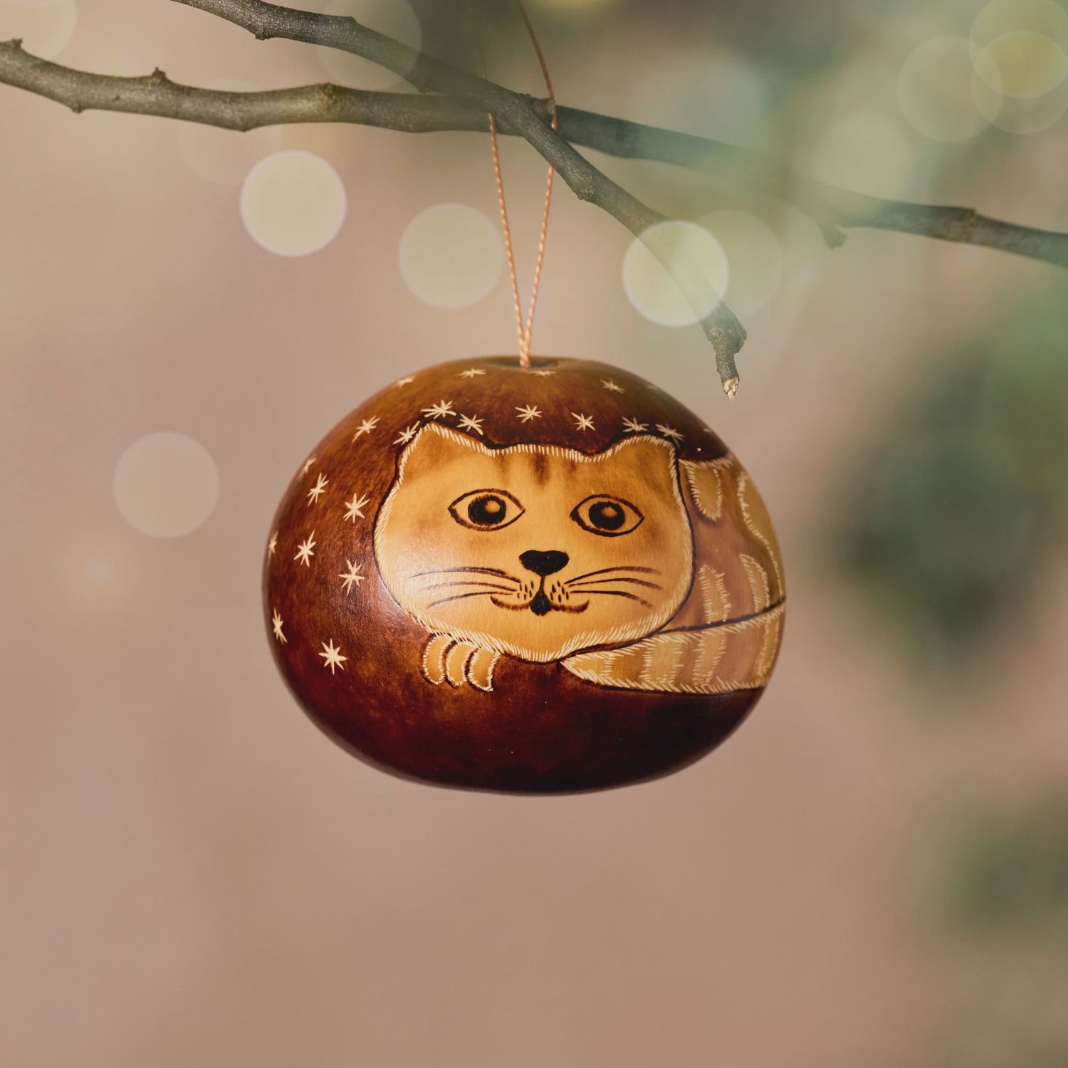 Wira Kitty Cat Gourd Ornament