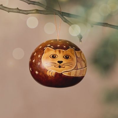Wira Kitty Cat Gourd Ornament