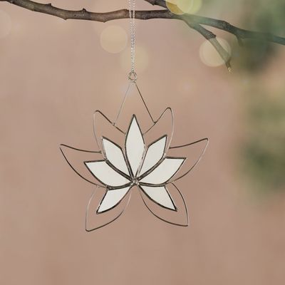 Dalisay Capiz Lotus Ornament