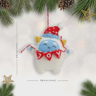 Yeti Joy Felt Ornament