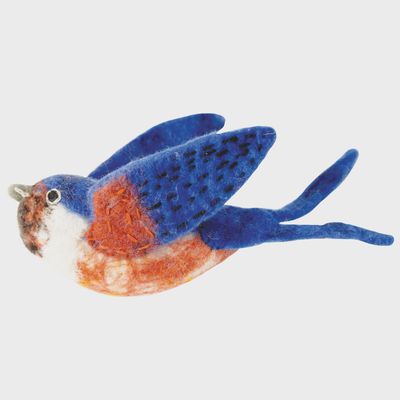 Barn Swallow Woolie Bird Ornament