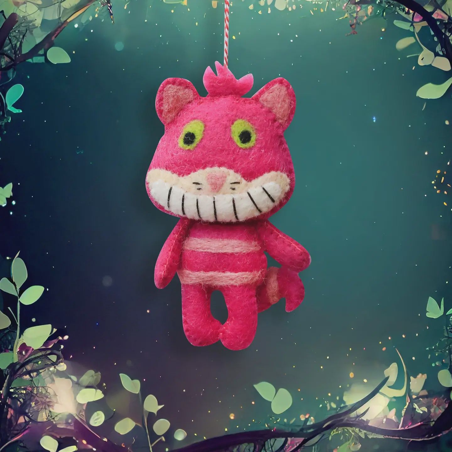 Purradox Pink Cat Felt Ornament