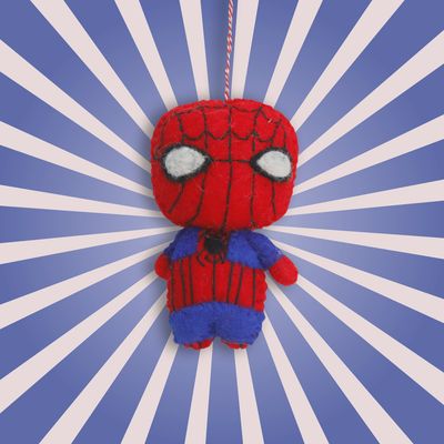 Wall Crawler Superhero Felt Ornament
