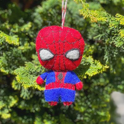 Wall Crawler Superhero Felt Ornament