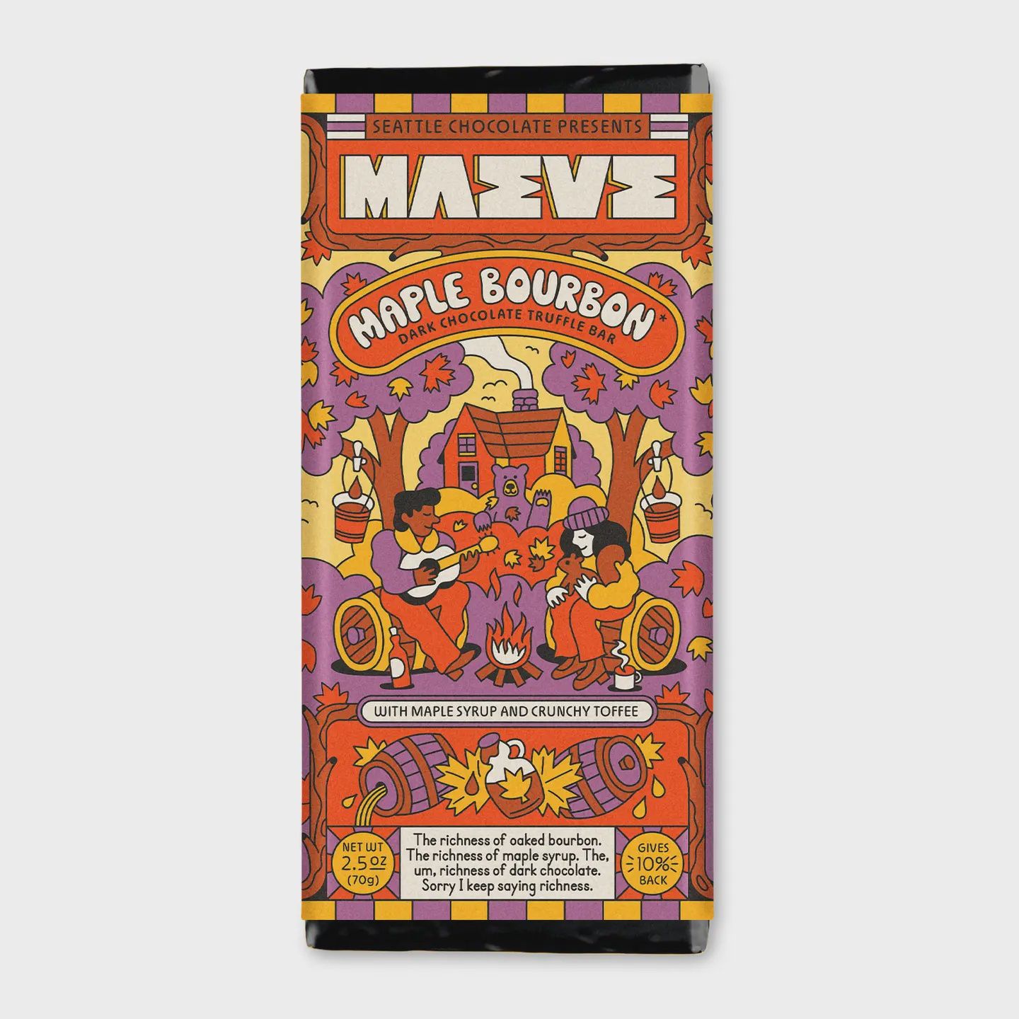 Maple Bourbon Truffle Bar