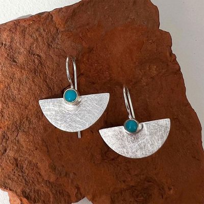 Shoot For the Moon Earrings - Sterling
