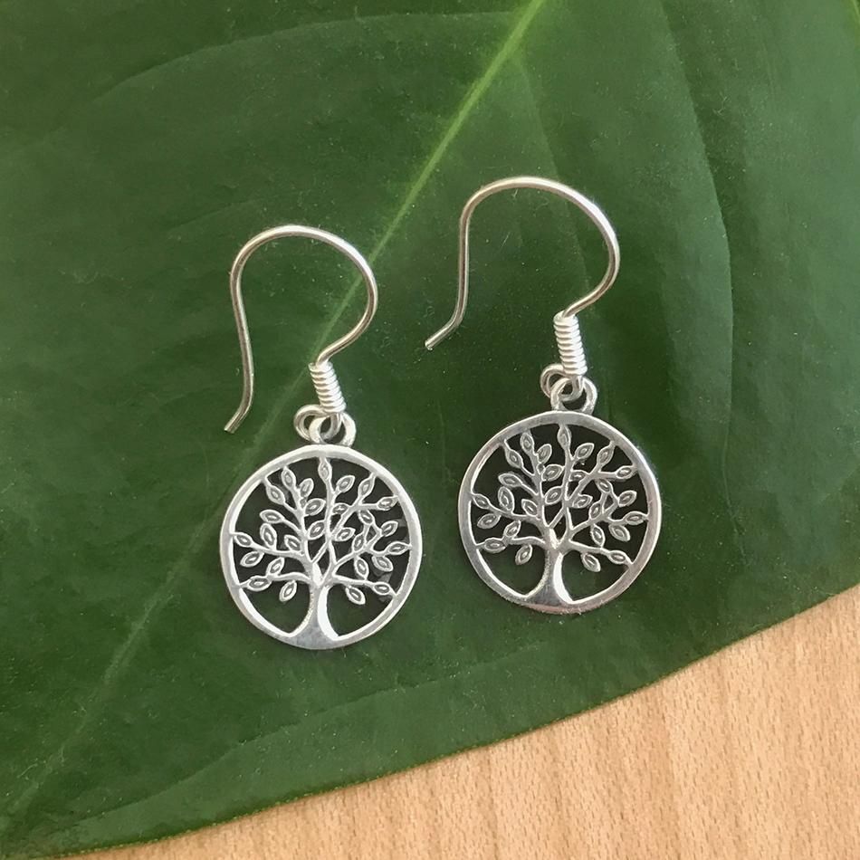 Tree of Life Earrings - Sterling