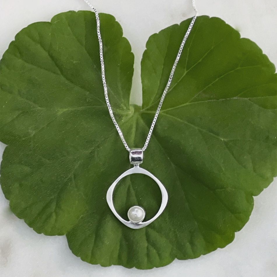 Wholeness Pearl Necklace - Sterling