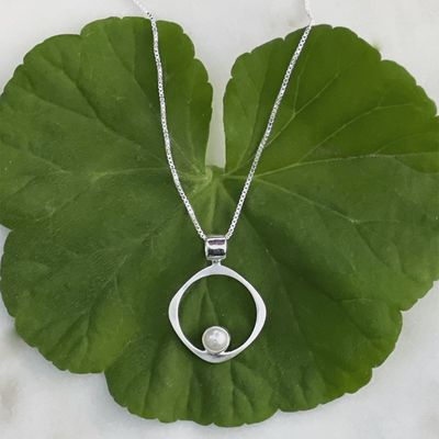 Wholeness Pearl Necklace - Sterling
