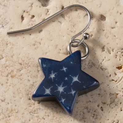 Costera Tagua Nut Star Earrings