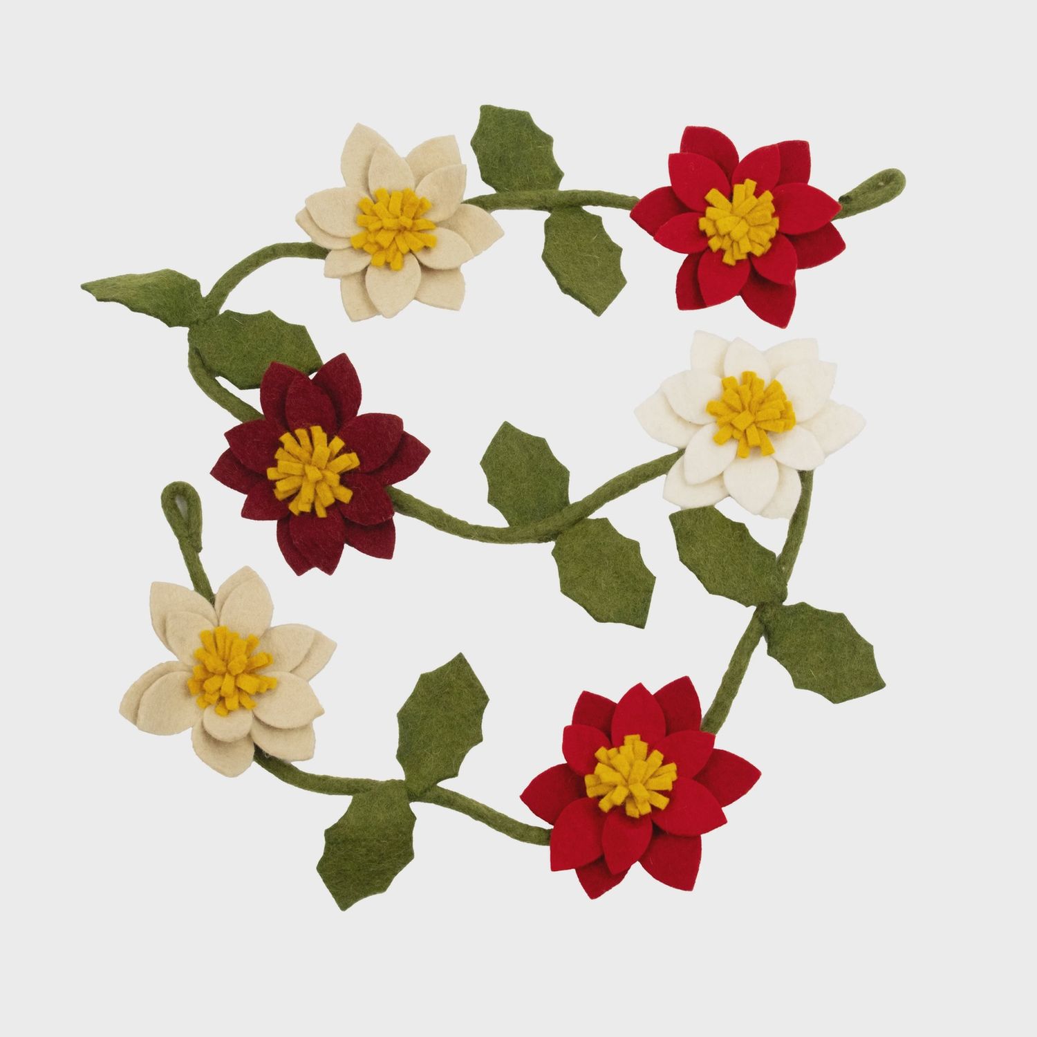 Garland - Poinsettia Three Colors