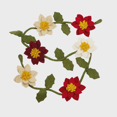 Garland - Poinsettia Three Colors