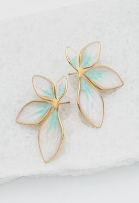 Flourish Mint Leaf Earrings
