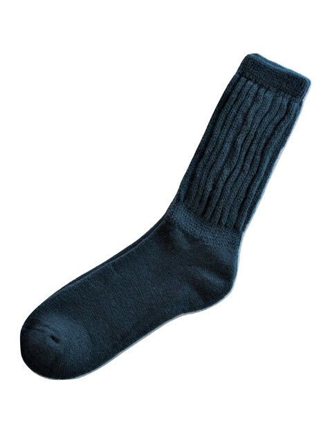 Alpaca Solid Teal Socks