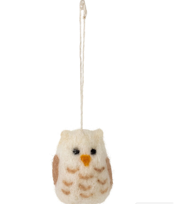 Wool Owl Ornament