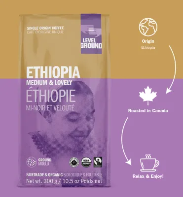 Ethiopia Single Origin Coffee Ground (10.5oz)