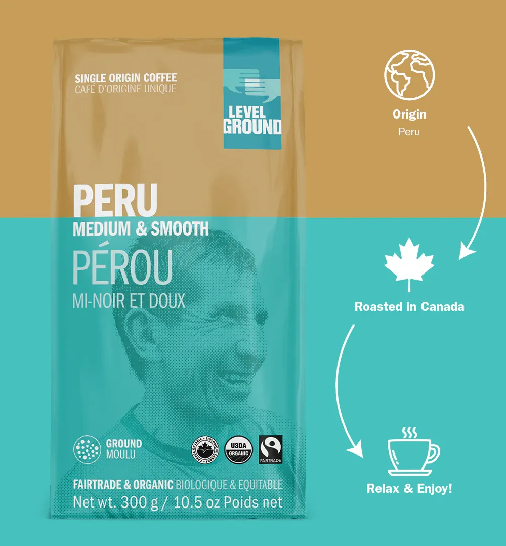 Peru Single Origin Coffee Ground (10.5oz)