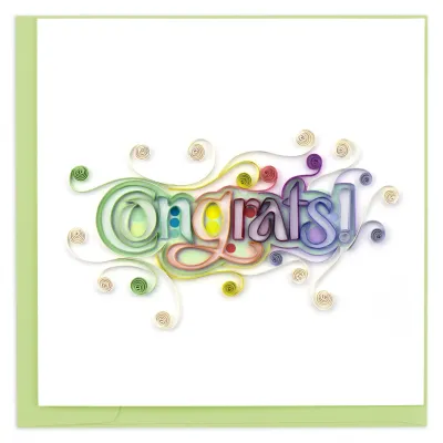 Congrats! Quilled Card