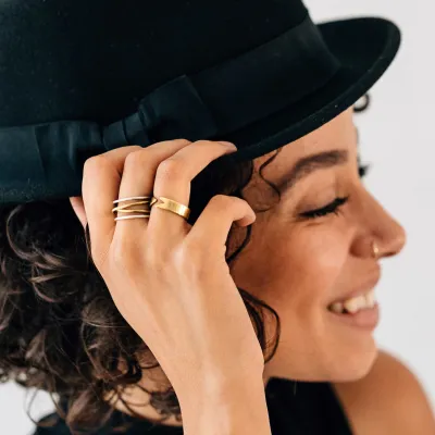 Crossed Paths Ring - Bombcasing &amp; Sterling