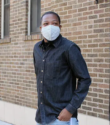 Black Denim Long Sleeve Button-Up