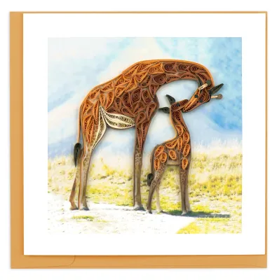 Giraffe Quilling Card