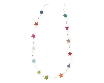 Rainbow Star Garland 58"l
