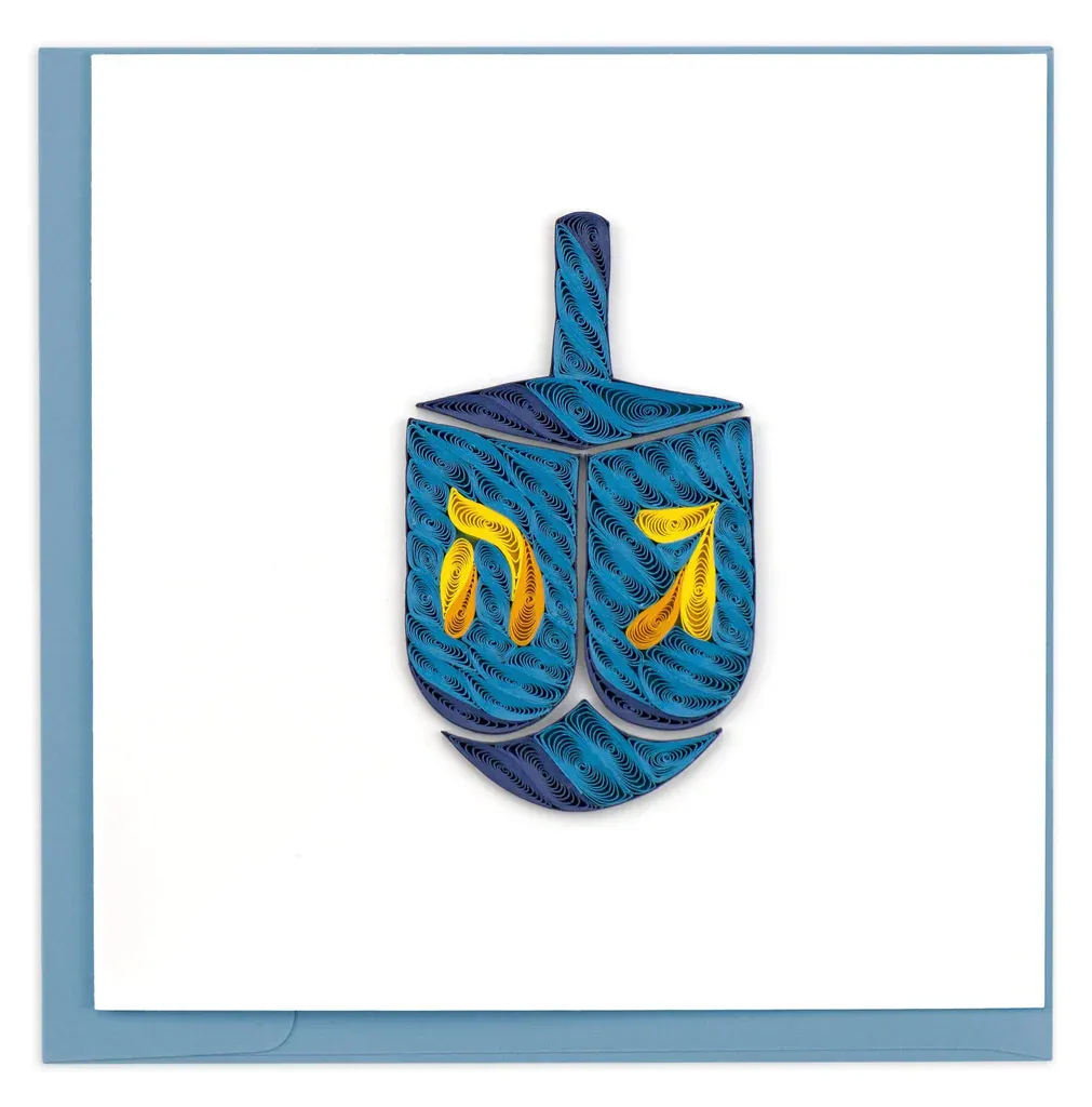 Dreidel Quilling Card