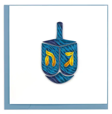 Dreidel Quilling Card