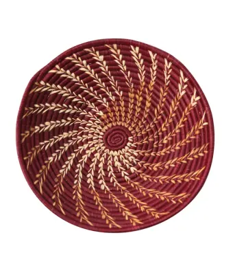 Burgundy Twist Basket