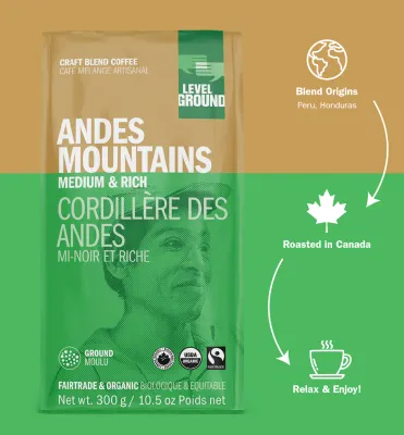 Andes Mountains Craft Blend Coffee Ground (10.5oz)