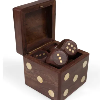 Dice In Dice Box - Set of 6