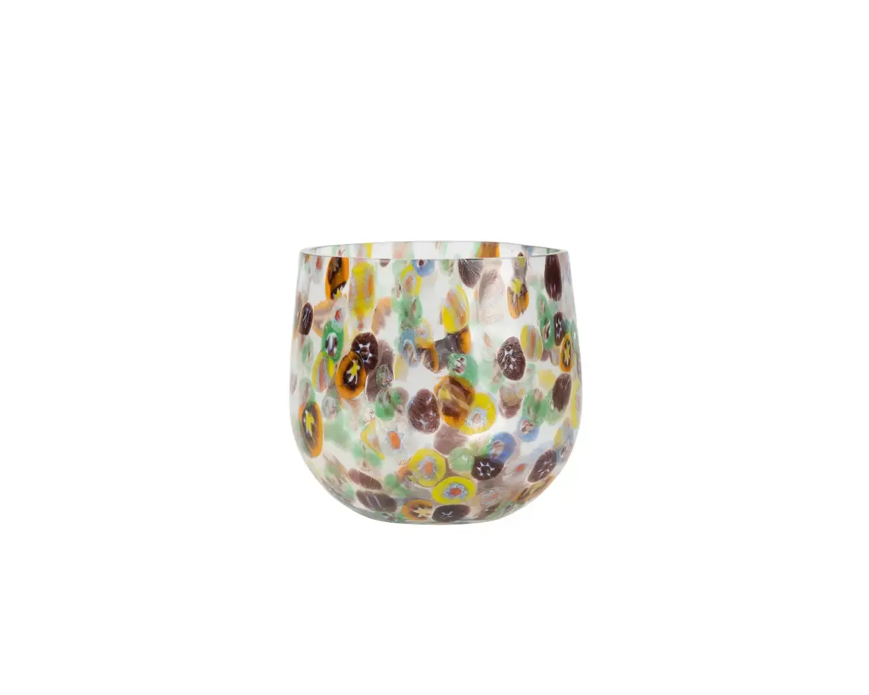 Confetti Cheena Glass Candleholder