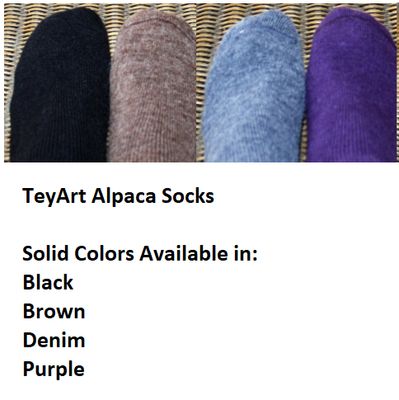 Alpaca Socks Solid Purple
