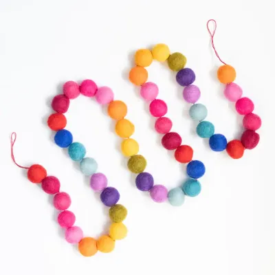 Felt Ball Garland